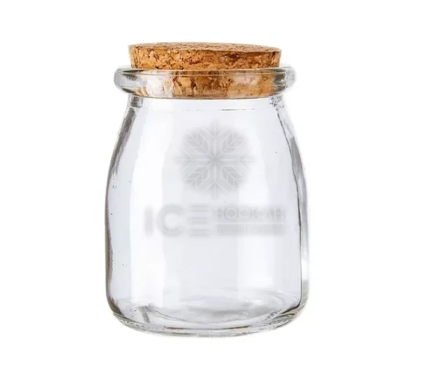 POTE DE VIDRO 200ml COM ROLHA