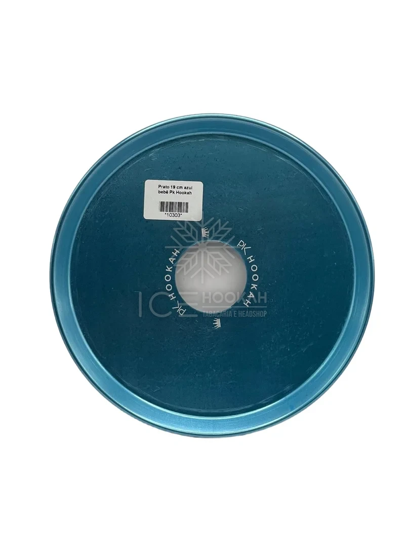 PRATO SIMPLES PK HOOKAH AZUL
