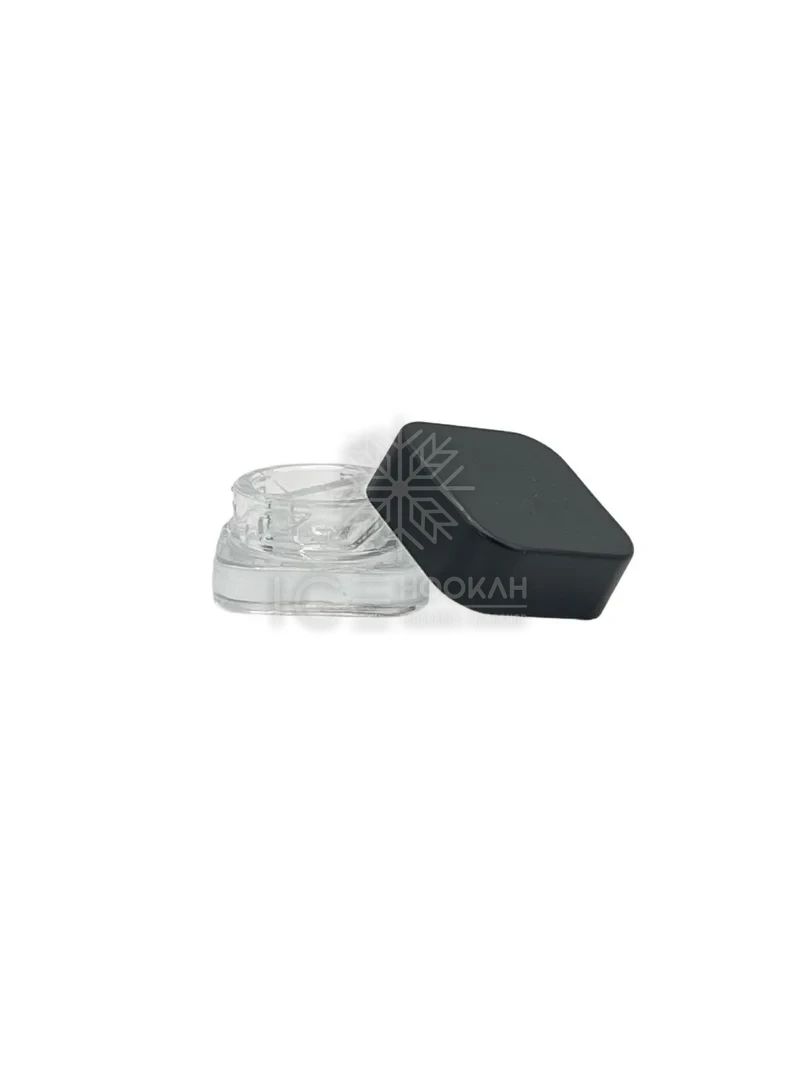 SLICK DE VIDRO *PRETO* COM DIVISÓRIA 5ml