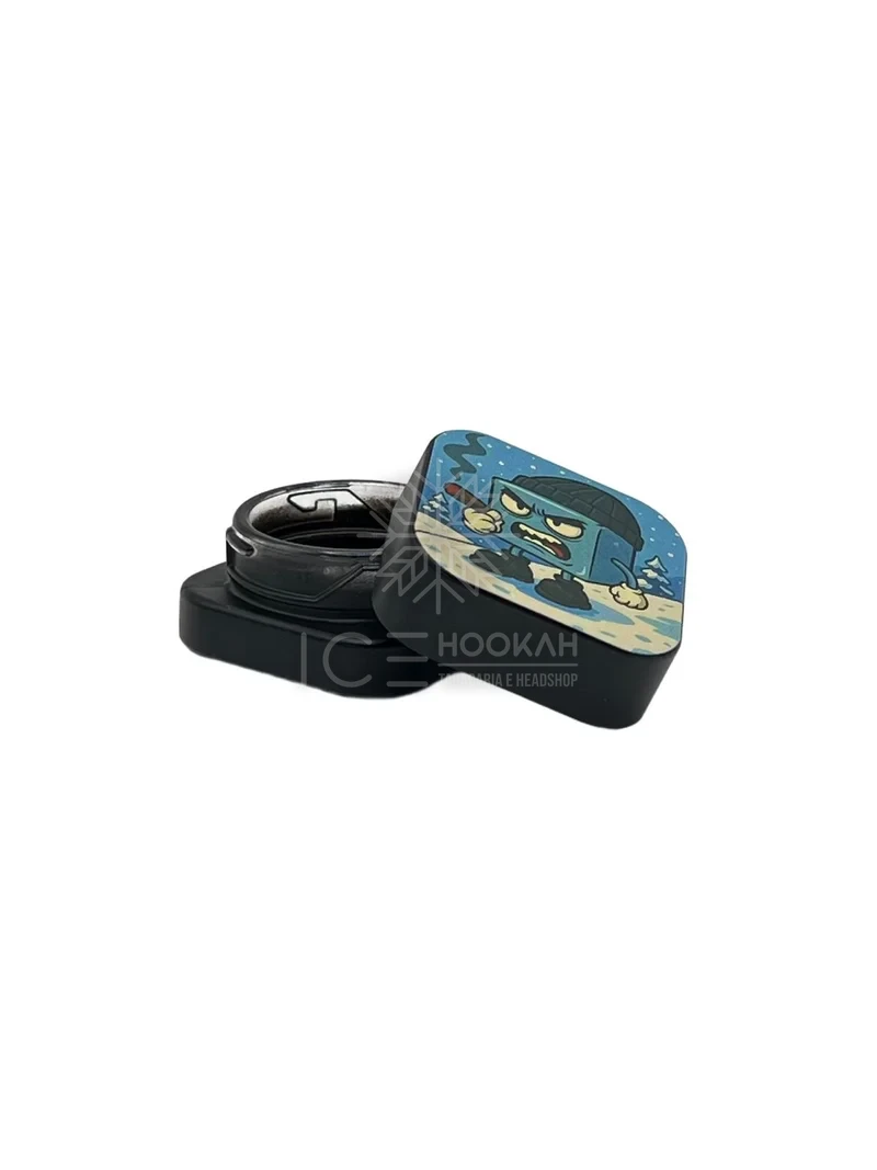 SLICK DE VIDRO PRETO ICE HEADSHOP