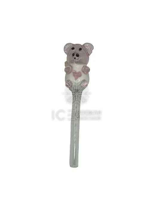 PITEIRA DE VIDRO URSO ROSA
