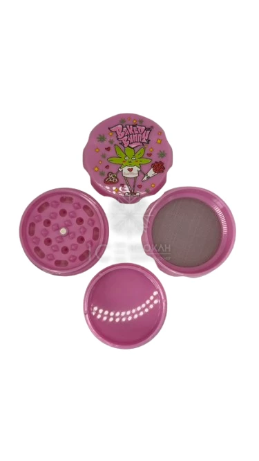 TRITURADOR 3 ANDARES - BAKED BUNNY - ROSA FLOR