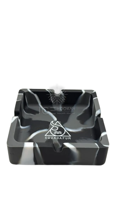CINZEIRO DE SILICONE SQUADAFUM BRANCO, CINZA E PRETO